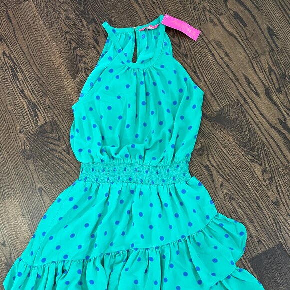 Lilly Pulitzer NWT Pamelyn Botanical Green Hotter Spot Dress SZ 12 - Picture 2 of 6